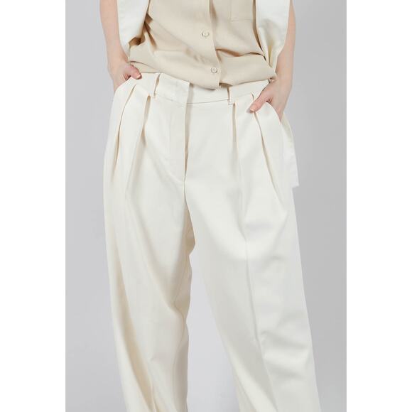 Beatrice B Mira Wide Leg Pants Trousers in Sea Salt US 2 - Picture 3 of 5